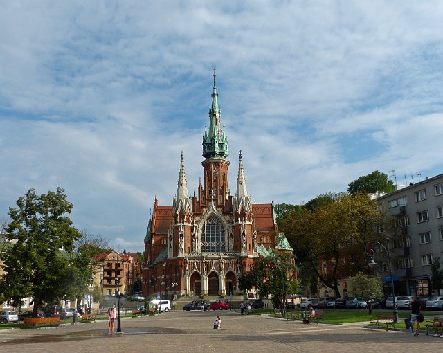 287.jpg - 287 Kraków Pogórze, zabytkowy neogotycki kościół rzymskokatolicki pw. św. Józefa