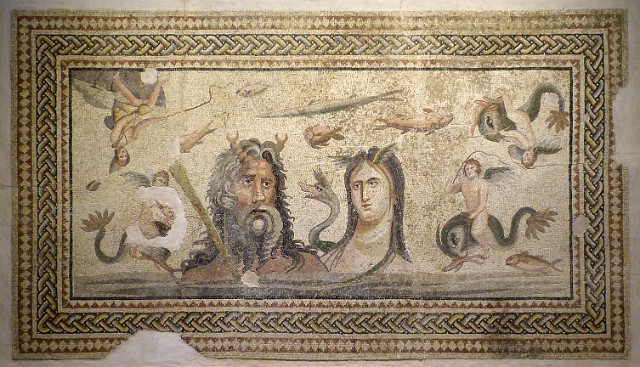 184.jpg - 184 Mozaika z II w. w Muzeum Mozaik w Gaziantep